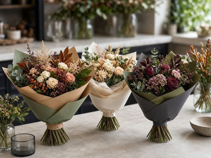 Seasonal bouquets at Scoccteeth Florals