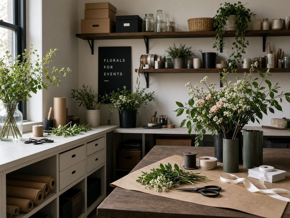 About the Florist / bouquets / event florals studio at Scoccteeth Florals